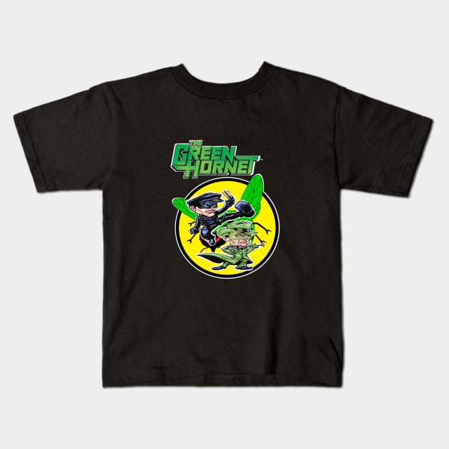 The Green Hornet Kids T-Shirt by Biomek